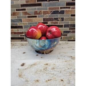 Vintage Oneida Silver Plate Bowl, Sons of Liberty Paul Revere Reproduction 8"